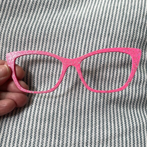 Hot Pink Glitter 3D Printed Eyewear WandaTopper-Pink Topper Pair Eyewear Wanda… - Picture 1 of 7